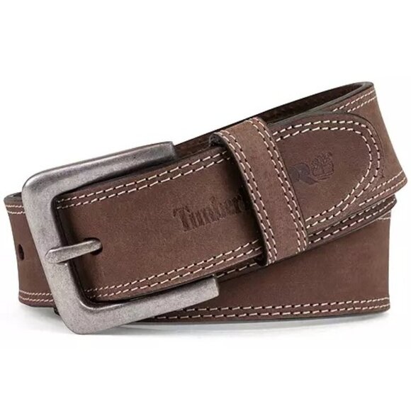 NWT TIMBERLAND PRO Mens Brown Leather Jeans Boot Work Belt Contrast Stitching 40 - Picture 8 of 8